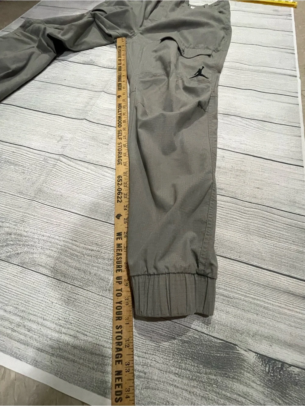 Air Jordan City CargoPantsGrey Size38 Jumpman Embroidered Utility Y2K Streetwear